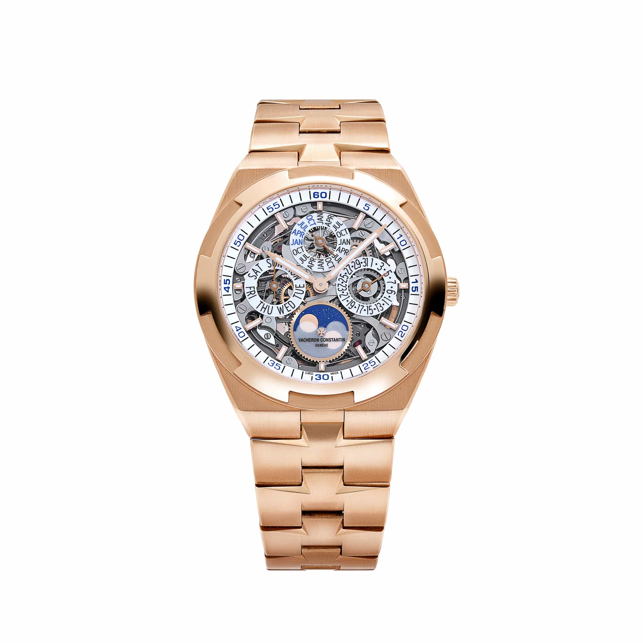 Vacheron Constantin Overseas 4300V/120R-B064 Perpetual Calendar Ultra-Thin Skeleton Rose Gold
