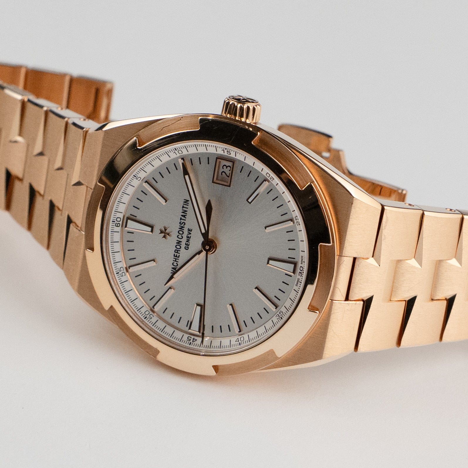 Vacheron Constantin Overseas 4500V/000R-B127 Rose Gold Silver Dial