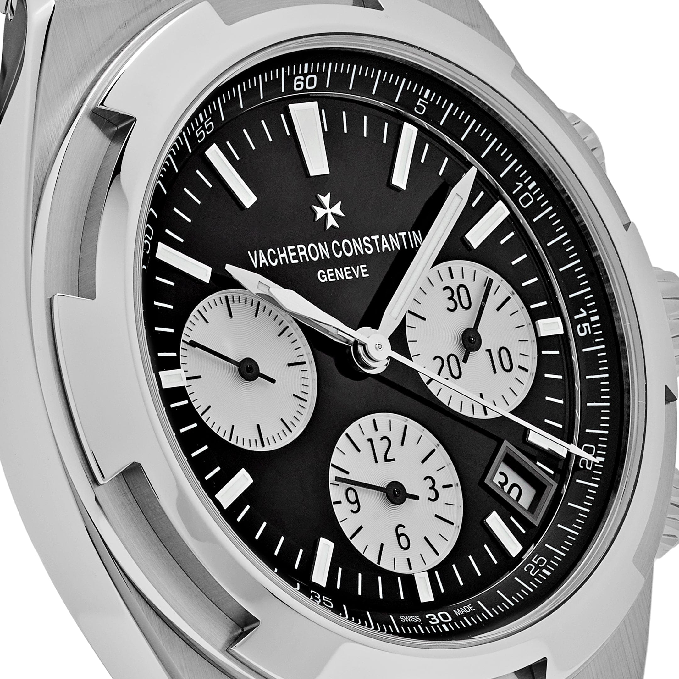 Vacheron Constantin Overseas Chronograph 5500V/110A-B481 Stainless Steel Black Dial