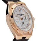 Vacheron Constantin Overseas Chronograph Rose Gold White Dial 5500V/000R-B074 Wrist Aficionado