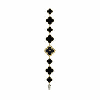 Thumbnail for Van Cleef & Arpels Alhambra 136674 Vintage Onyx Ladies Watch