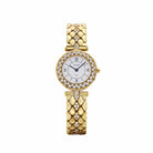 Van Cleef & Arpels Classique 13607B2 Yellow Gold White Dial Diamonds Quartz