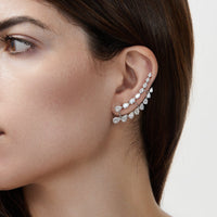 Thumbnail for White Gold and Diamond Ear Cuffs