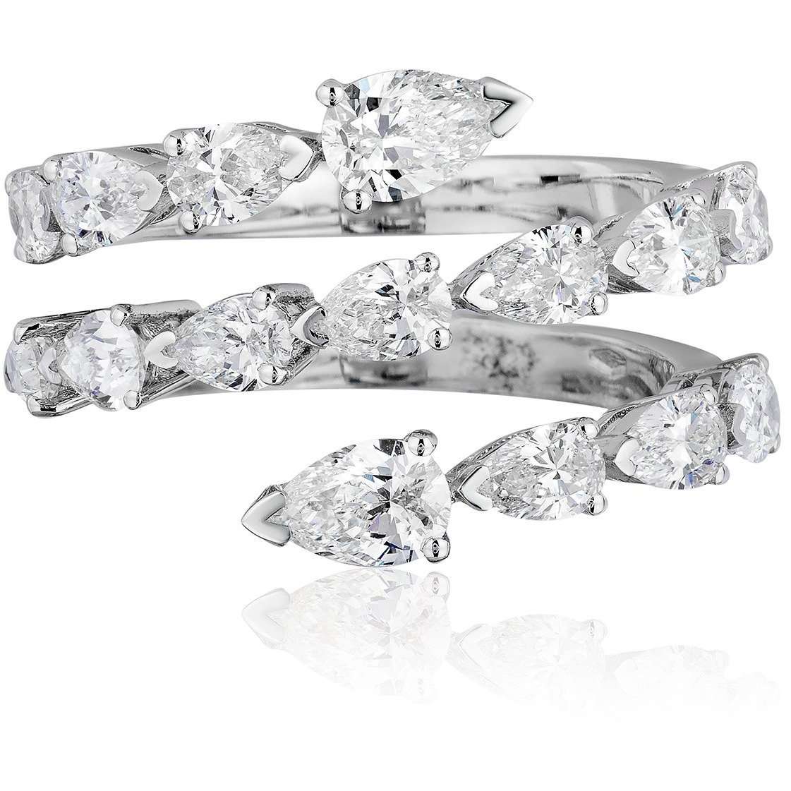 Rings White Gold Diamond Ring Wrist Aficionado