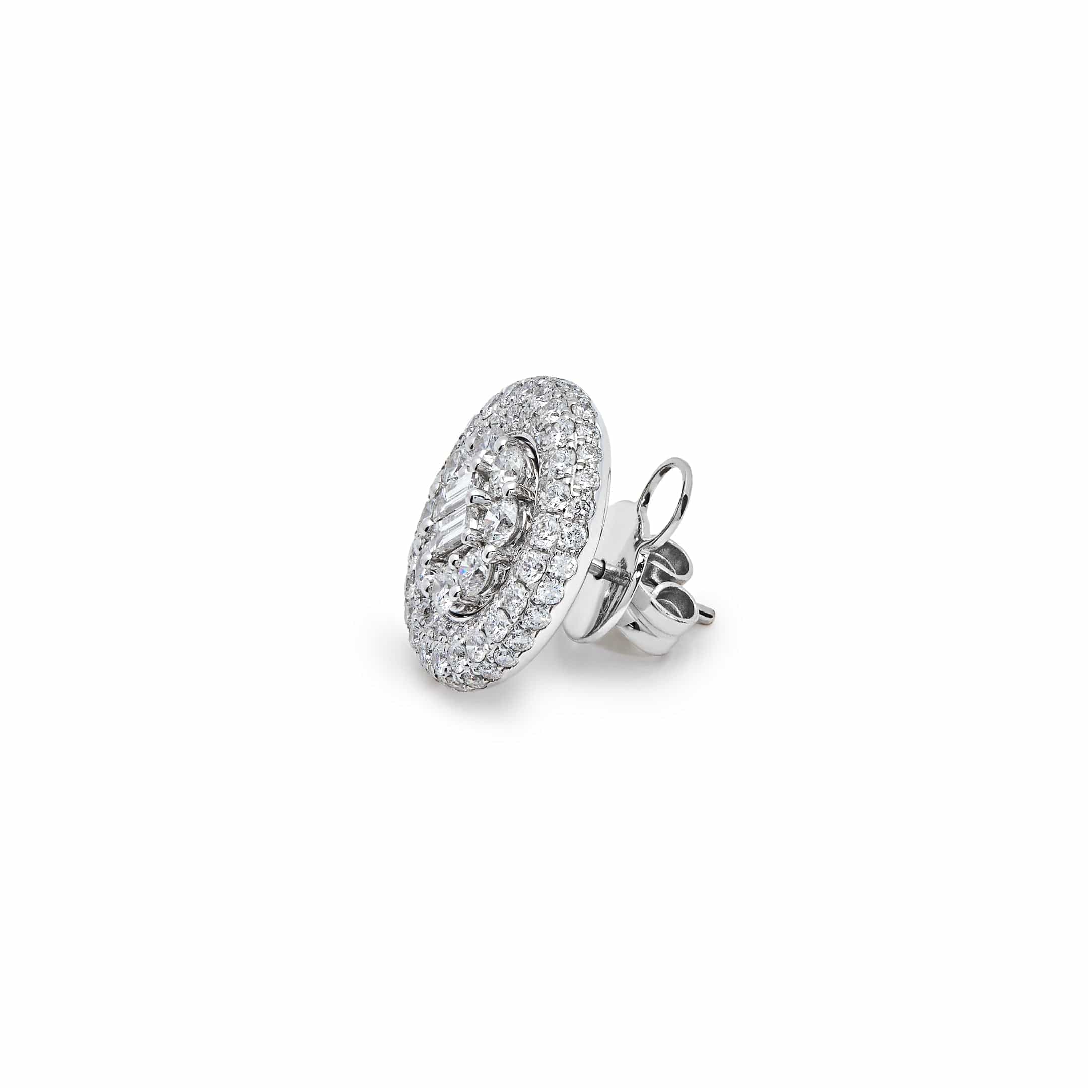 White Gold & Diamond Studs