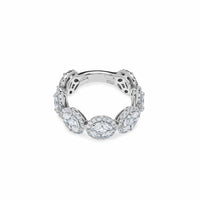 Thumbnail for White Gold Round Diamond Halo Ring JAN07