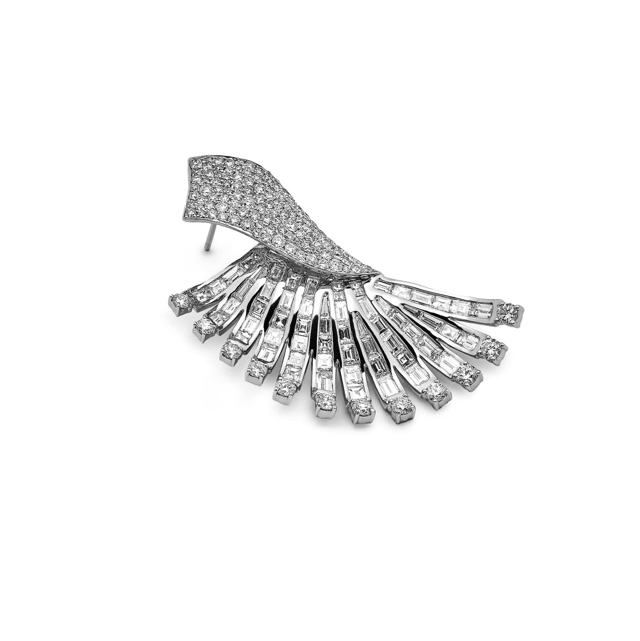 Winged Diamond Earrings