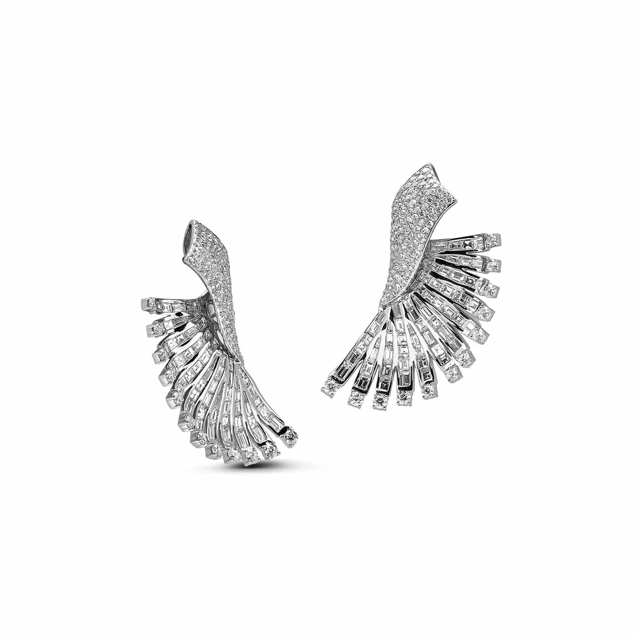 Winged Diamond Earrings
